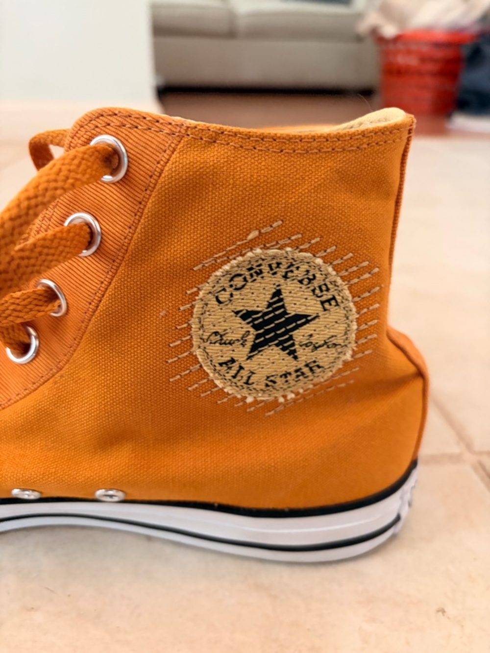 Like NEW Converse Chuck Taylor All Star Sneakers. Mustard Yellow | M8.5/W10 - Picture 8 of 12